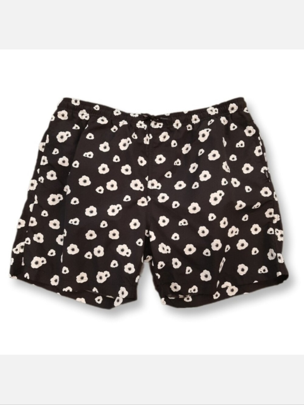 WESC Unisex Floral Swim Trunks Bathing Suit Mens XL Womens XXL Black